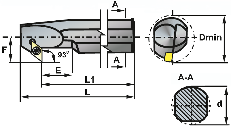 S32U-SDUCL11-X soustružnický držák